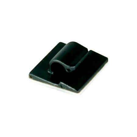 Del City Div Of Actuant Cable Clip, Nylon, 3/16 in Bundle Dia., Black, 5/8 in L 9826